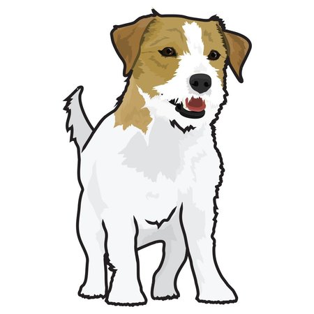 SIGNMISSION Russel Terrier Dog Decal, Dog Lover Decor Vinyl Sticker D-12-Russel Terrier
